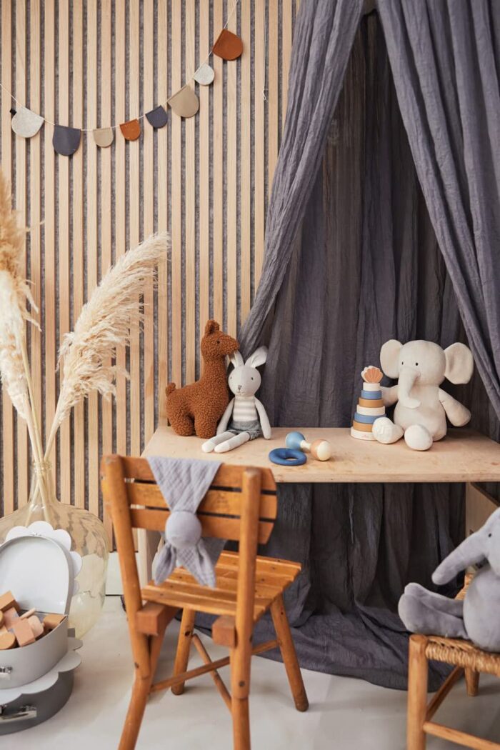 Jollein 037-001-65366 Stofftier Kuscheltier Hase Kaninchen Junge Joey grau 50 cm – Bild 5